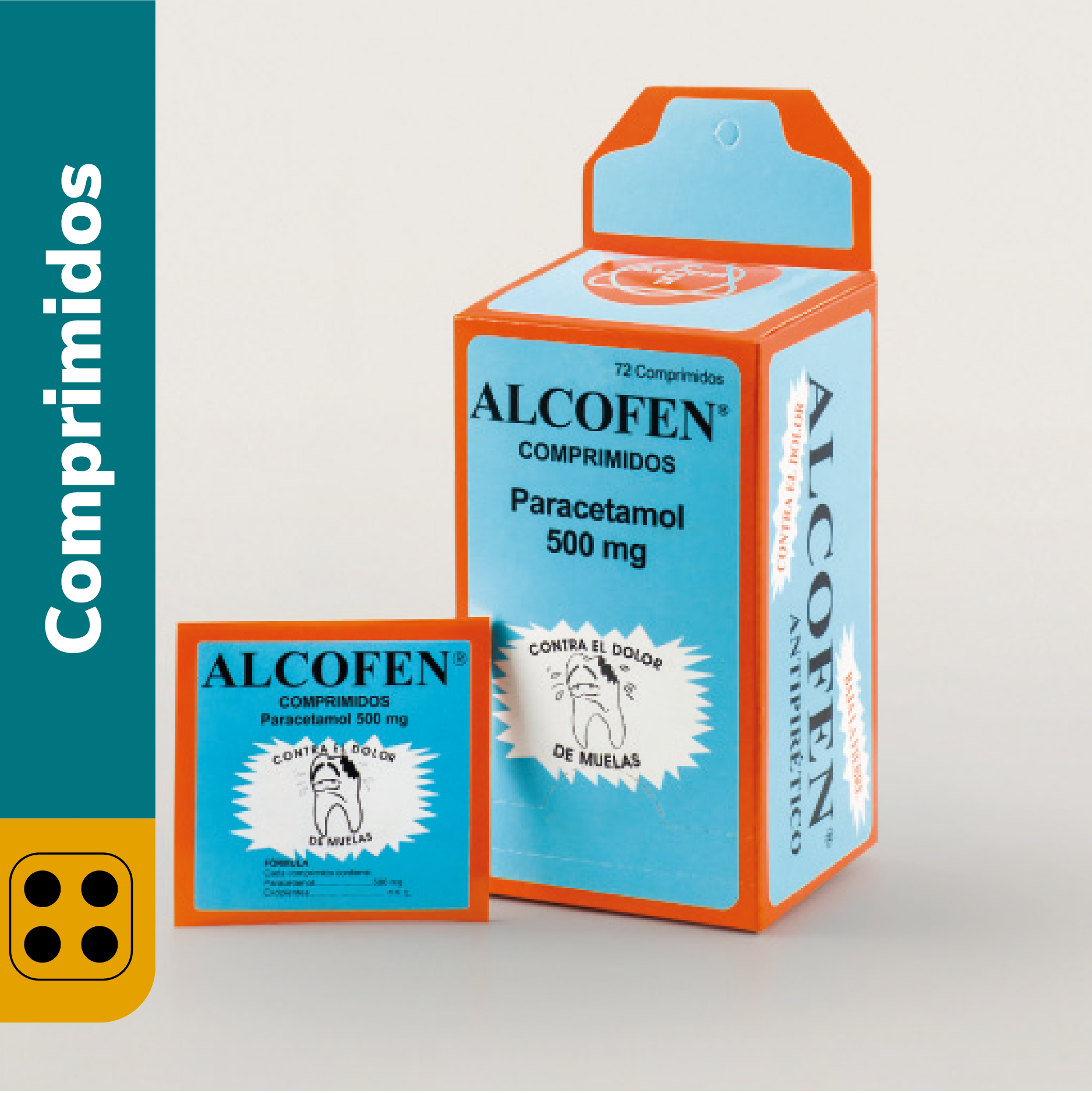 ALCOFEN 500 MG. CJA X 72 COMPR.